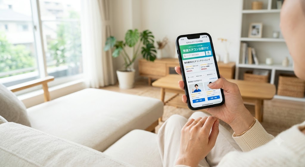スマホでユアマイスターのWebサイトを表示している画面